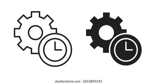 Productivity icon vector illustration on a transparent background.