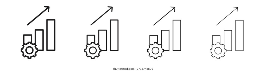 ícone Produtividade. Pictogramas isolados por vetor.