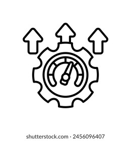 Productivity icon in vector. Logotype
