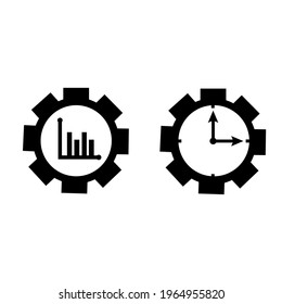 Productivity icon vector set. efficiency illustration sign collection. result symbol or logo.