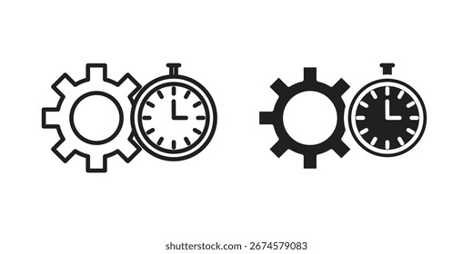 Productivity icon vector, sign and symbol for design, website or apps elements.