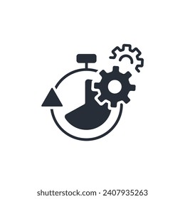 Produktivitätssymbol. vector.Editable stroke.linear style sign for use web design,logo.Symbol illustration.