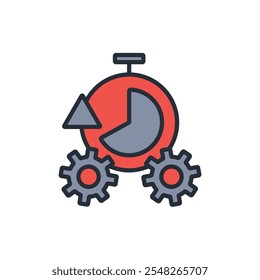 productivity icon. vector.Editable stroke.linear style sign for use web design,logo.Symbol illustration.