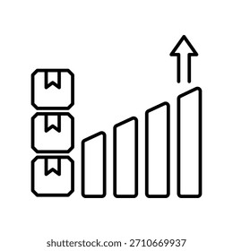 Icono de productividad con fondo blanco Vector Ilustración de stock