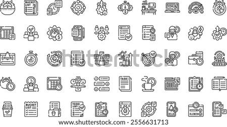 Productivity icons High-Quality Vector Icons Collection with Editable Stroke. Ideal for Professional and Creative Projects.