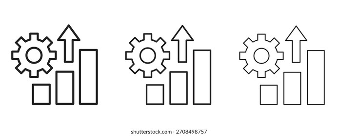 Productivity icons. Pixel perfect vector icon collection