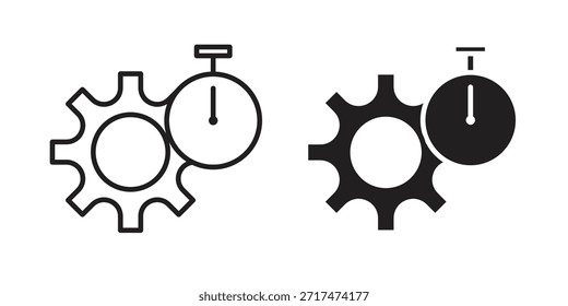 Ícones de produtividade. Pixel perfeito. Ícone de contorno de vetor. Conceito de logotipo plano.