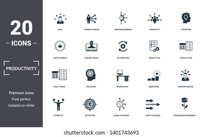 10,200 Productivity Icon Set Images, Stock Photos & Vectors | Shutterstock