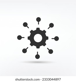 Símbolos de productividad y elementos vectoriales para infografías y web 