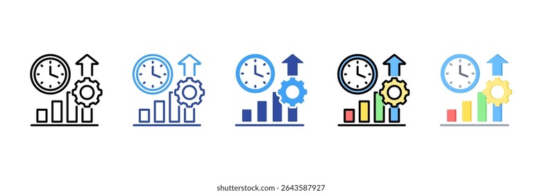 Productivity Multi Style Icon Set