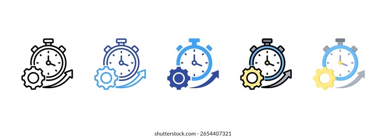 Productivity Multi Style Icon Set