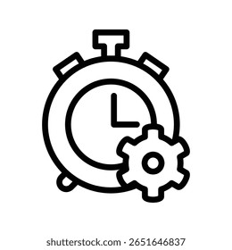 design vetorial de ícone de contorno de produtividade bom para aplicativo móvel ou web