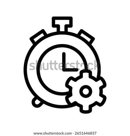 productivity outline icon vector design good for web or mobile app