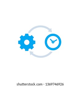 Productivity, Production Efficiency Vector Icon