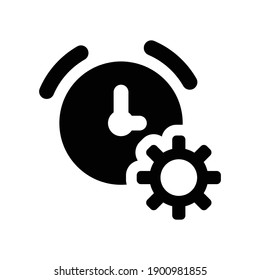 Productivity settings icon.alarm,productivity (vector illustration)