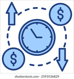 Productivity Simple Icon Vector Illustration Concept