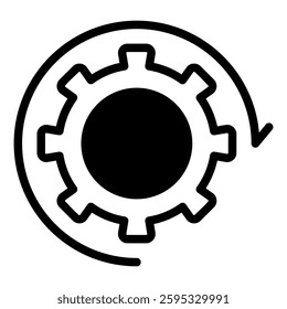 Productivity simple icon vector illustration for ui ux needs