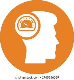 Productivity, speed, speedometer, work performance icon design