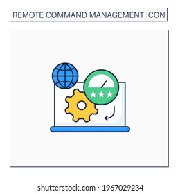 Productivity standards color icon. Overload work productivity. Growth and profitability. Remote management concept.Isolated vector illustration