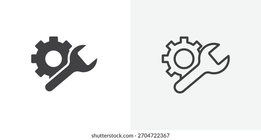 Productivity tools icon. collection of editable stroke line and solid flat styles.