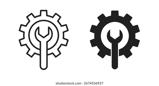 Icono de herramientas de productividad en estilo de moda plano y de línea para diseños de ui App