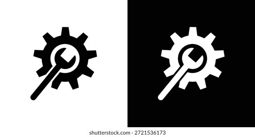 Herramientas de productividad icono silueta Vector plano paquete de diseño de ilustración.