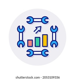 Productivity Tools icon in vector. Logotype