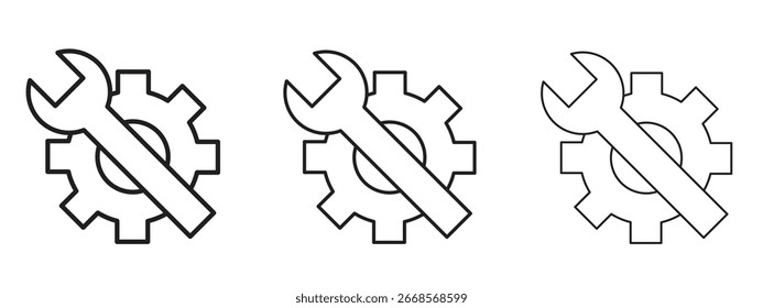 Symbol für Produktivitäts-Tools für Website- oder Apps-Elemente, Logo. Pixel-Vektorgrafiken