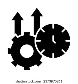 Productivity Vector Glyph Icon For Personal And Commercial Use.
