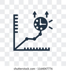 Productivity vector icon isolated on transparent background, Productivity logo concept