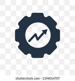 Productivity vector icon isolated on transparent background, Productivity transparency concept can be used web and mobile