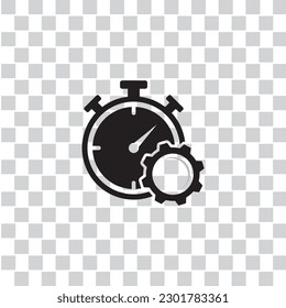 productivity vector icon isolated on transparent background