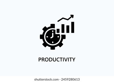 Icono De Vector De Productividad O Ilustración De Logotipo