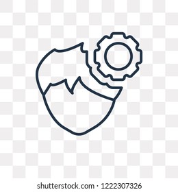 Productivity vector outline icon isolated on transparent background, high quality linear Productivity transparency concept can be used web and mobile