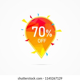 Products 70% vector design illustration