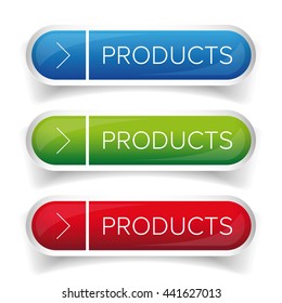 Products button set vector