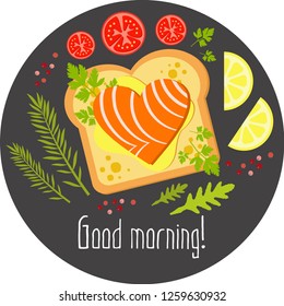 Сheerful products, cute foods, vector graphics. Good for banners, menu, print design, packaging.