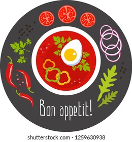 Сheerful products, cute foods, vector graphics. Good for banners, menu, print design, packaging.