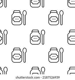 patrón de icono de productos. Patrón de productos sin soldadura sobre fondo blanco.