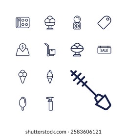 Products icon set vector illustration 