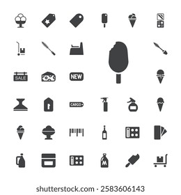 Products icon set vector illustration 