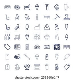 Products icon set vector illustration 