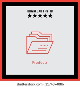 Products  line icon