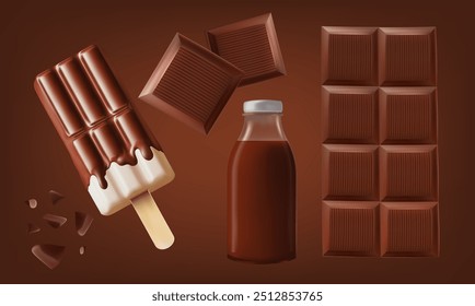 Products made from chocolate mesg gradient wes used