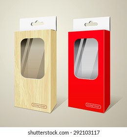 Products package collections design, vector illustration