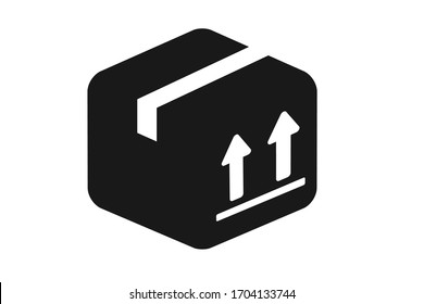Aislamiento vectorial de icono de embalaje de productos  