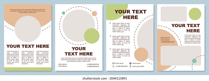 Products Review Brochure Template. Marketing Campaign. Flyer, Booklet, Leaflet Print, Cover Design With Copy Space. Your Text Here. Vector Layouts For Magazines, Annual Reports, Advertising Posters