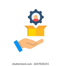 Productos Servicios Icon Ilustración vectorial plana