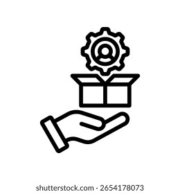 Products Services Icon Outline Vector Illustration