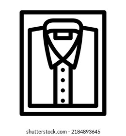 products shirt sewing line icon vector. products shirt sewing sign. isolated contour symbol black illustration